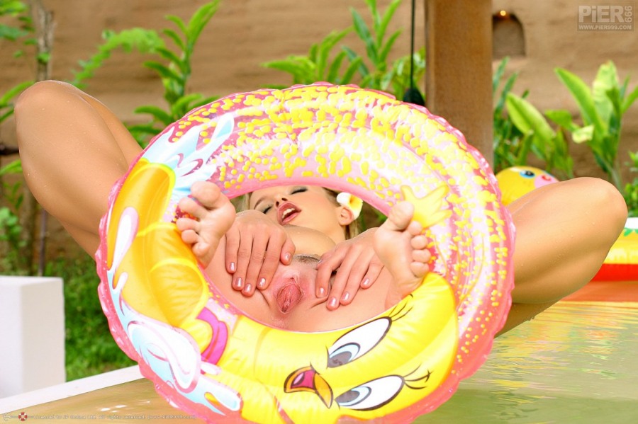 horny teen drug addict porn tube #RenataDaninsky #Peach #Czech #Pier999 #blonde #perfectbody #beautiful #pool #yellow #bullseye #inflatable #water #pussy #spreadingpussy