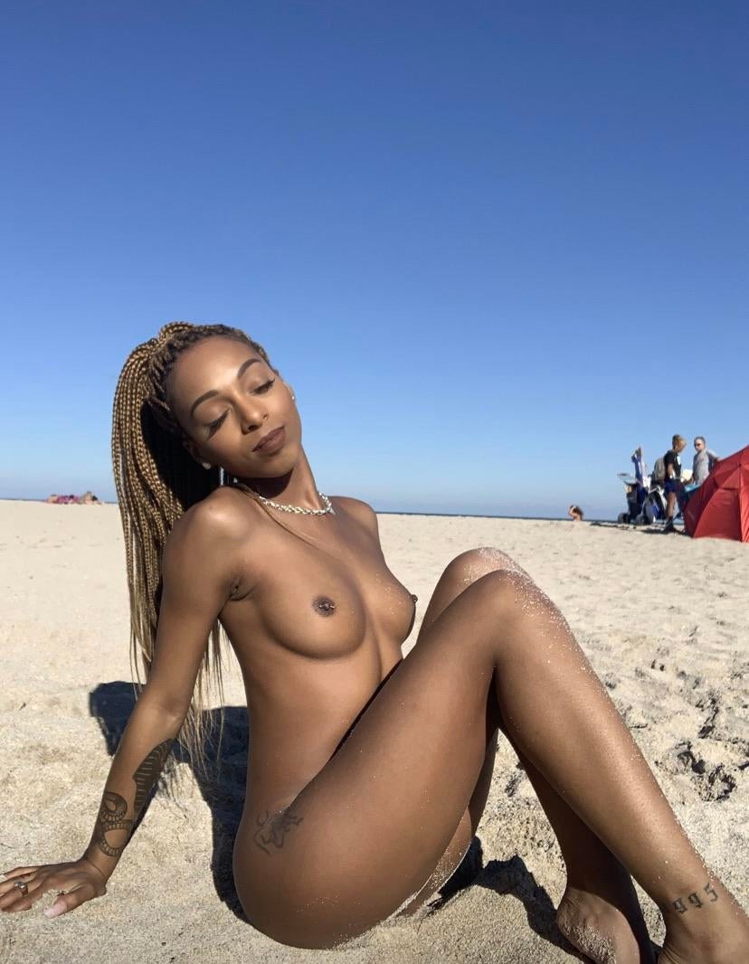 blue angel pulls out her favourite dildo and enjoys masturbating under the sun